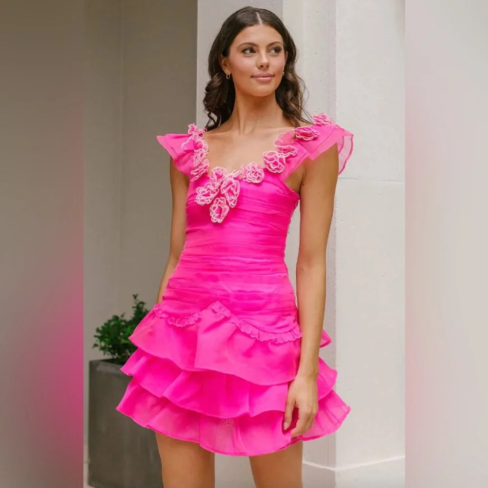 $395 LoveShackFancy
Women's Pink Chaya Dress size S - Picture 4 of 11